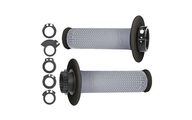 Pro Grip 708 Lock On Grips With 6 Cams - Grey Black