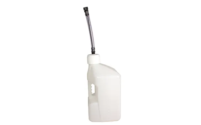 Tuff Jug 10 Litre Fuel Can With Standard Cap & Auto Spout - White Clear