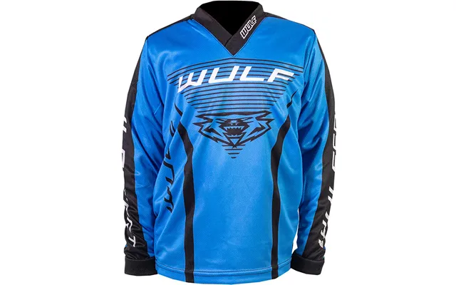 Wulfsport 2023 Kids Linear Motocross Jersey - Blue 5-7 Years