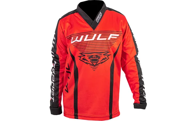 Wulfsport 2023 Kids Linear Motocross Jersey - Red 3-4 Years