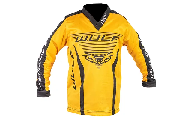 Wulfsport 2023 Kids Linear Motocross Jersey - Yellow 11-13 Years
