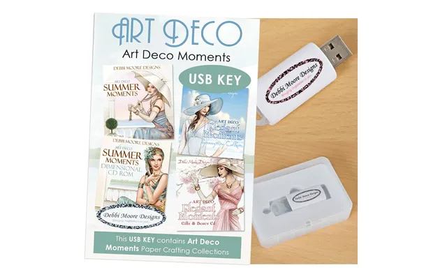 Art Deco Moments Crafting Compendium Usb Key Collection