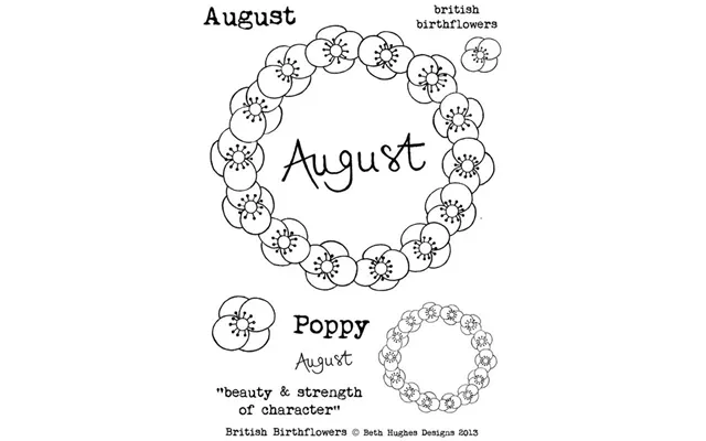 Bh British Birth Flowers August