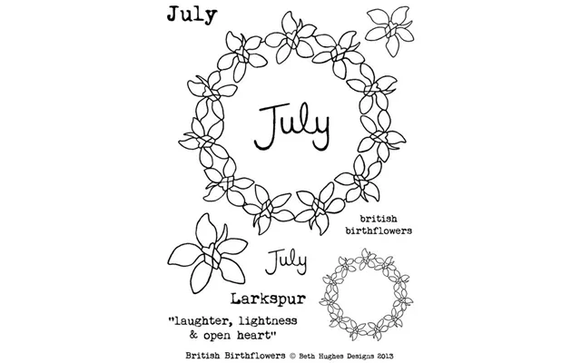 Bh British Birth Flowers July