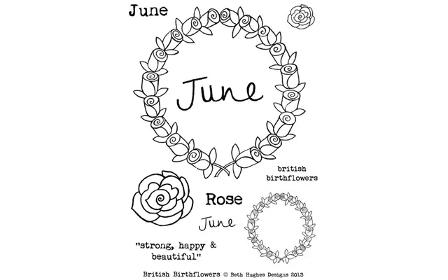 Bh British Birth Flowers June