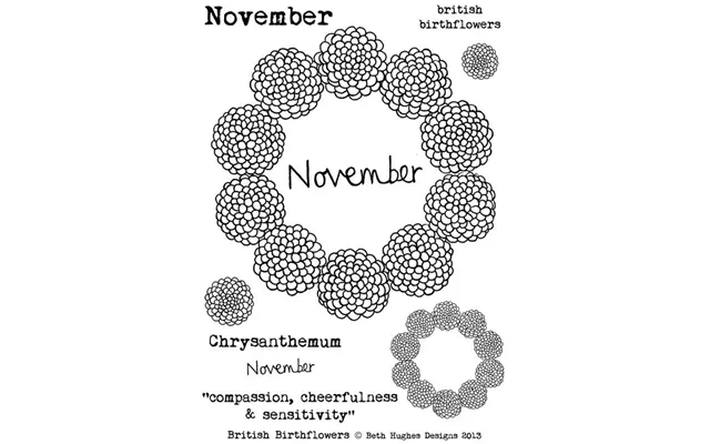 Bh British Birth Flowers November