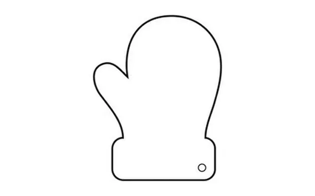 Clear Acrylic Mitten Coaster B