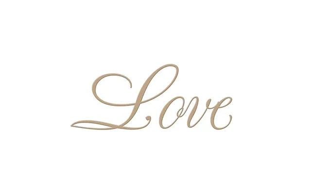 Copper Plate Script Love Glimmer Plate