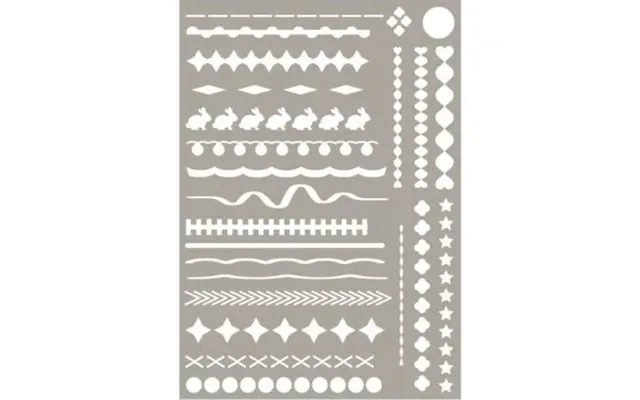 Easter Stencil A4