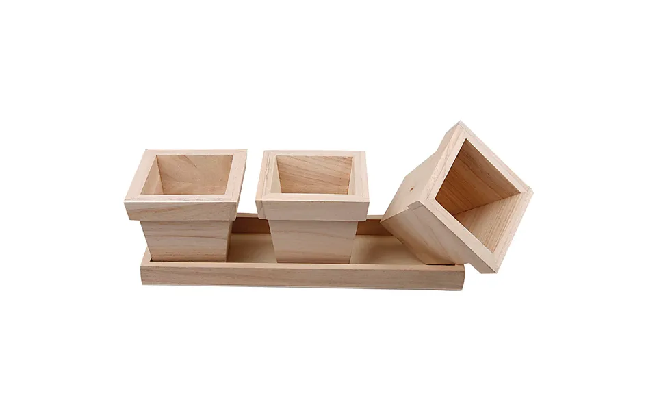 Flower Pot Set - Size 27x9x9 Cm