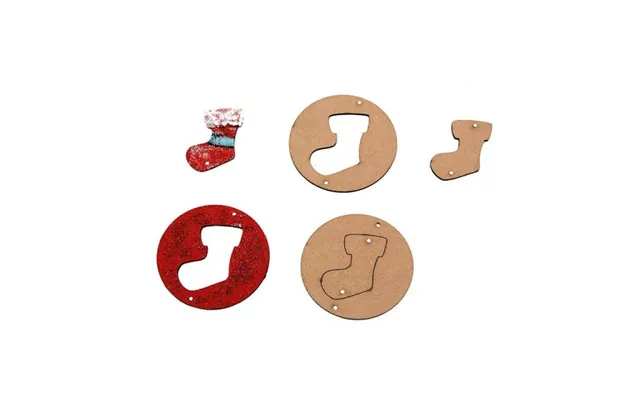 Mdf Xmas Duo Deco Stocking Set