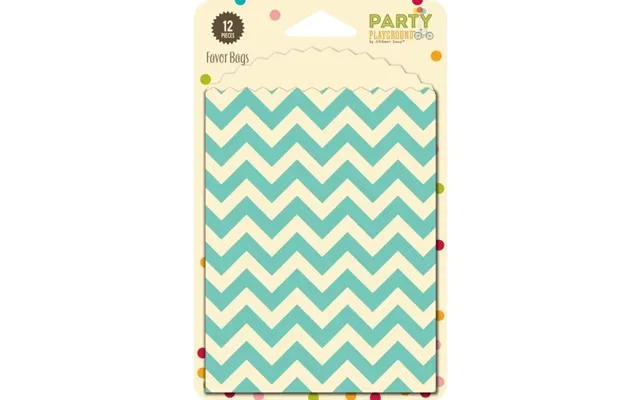 Ppg Favor Bags Blue Chevron product image