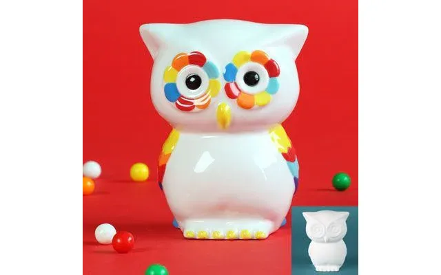 Retro Owl Bank Moneybox Box Quantity 6