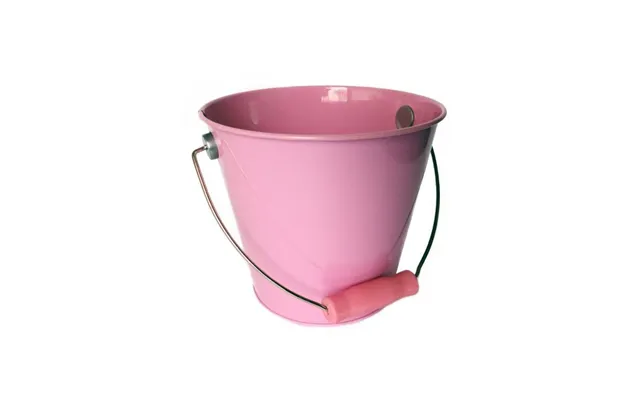 Tin Pail Medium - Pastel Pink