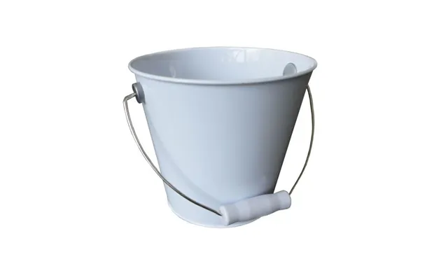 Tin Pail Medium - White