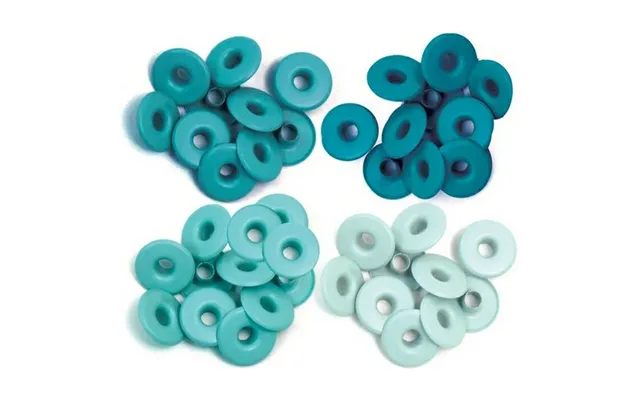 Wide Eyelets - Aluminium Aqua Sold In Singles