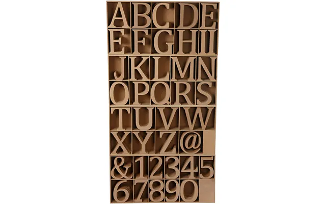 Wooden Letters - Numbers And Symbols