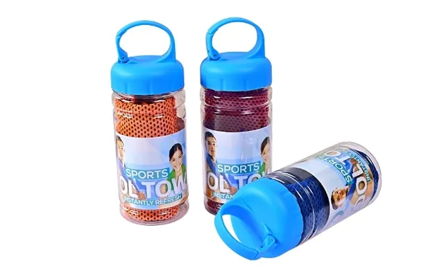 1, 2 Or 4-pack Of Ice Towel & Portable Cup Sets - 4 Colours