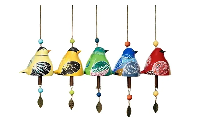 1 Or 5-pack Of Creative Bird Wind Chimes - 5 Colours
