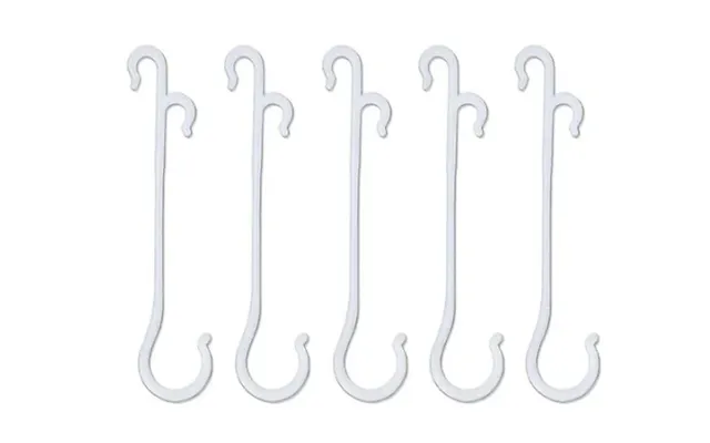 100-pack Of J-shaped Plastic Climbing Plant Hooks