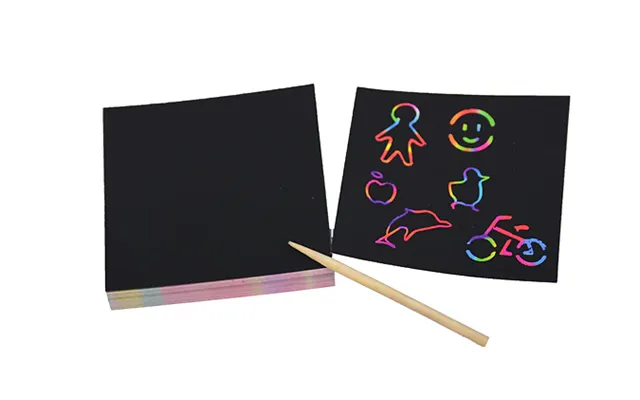 100-page Rainbow Scratch Mini Notes Paper Pad
