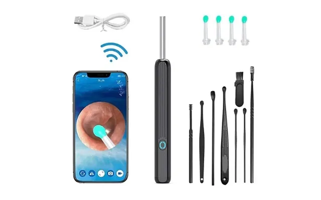12-piece Wireless Smart Ear Wax Removal Tool Set - 2 Colours