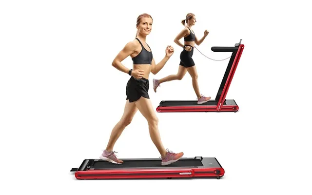 2-in-1 Folding Under Desk Treadmill - With Dual Led Display
