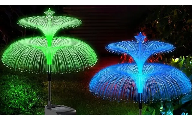 2-pack Of Led Solar Colour-changing Garden Jellyfish Lights - 9 Styles product image
