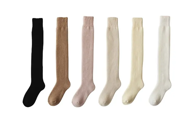 2-pairs Extra Thick Knee High Socks - 6 Colours product image