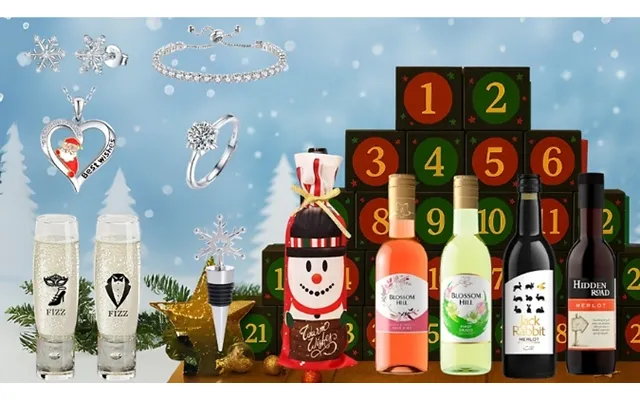 24 Days Christmas Wine & Jewellery Advent Calendar