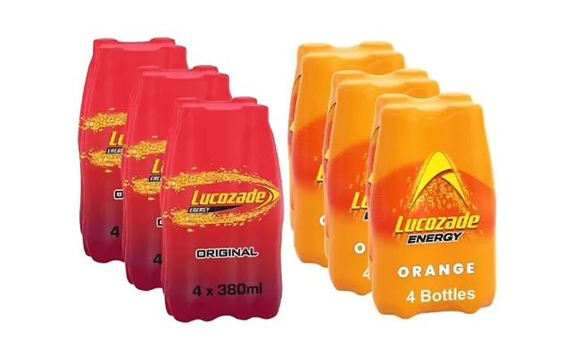 24-pack Lucozade Original & Orange Sparkling Energy Drink - Powered By Glucose