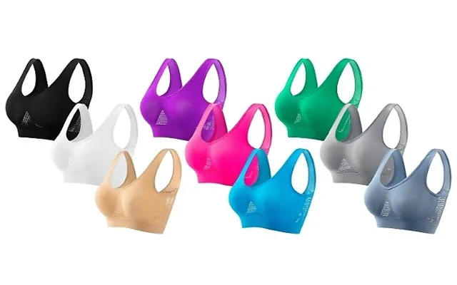 3, 6, Or 9-pack Seamless Comfort Bras - 9 Colours, 5 Sizes