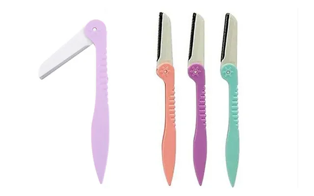 3 Or 6-pack Of Glamza Facial Hair Folding Razors