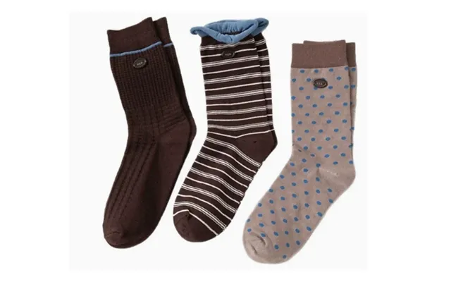 3 Pairs Of Retro-style Polka Dot & Striped Socks product image