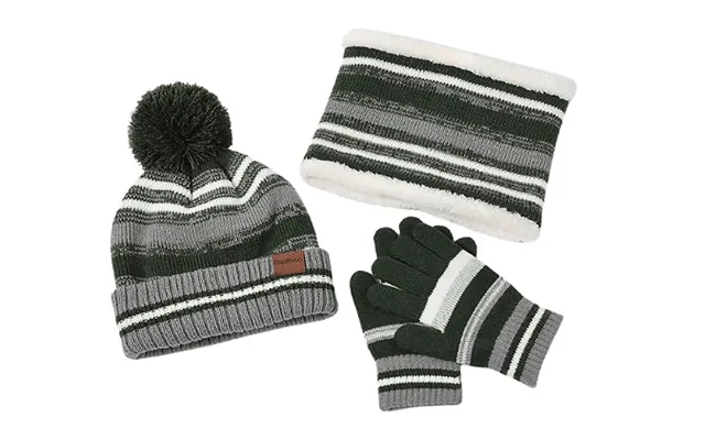 3-piece Children's Striped Winter Accessory Set - 4 Colours product image