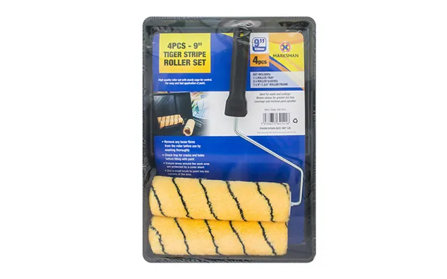 4-piece Woven Striped Painting Roller Set