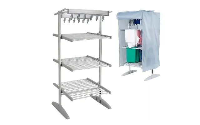4-tier Heated Clothes Airer With Cover