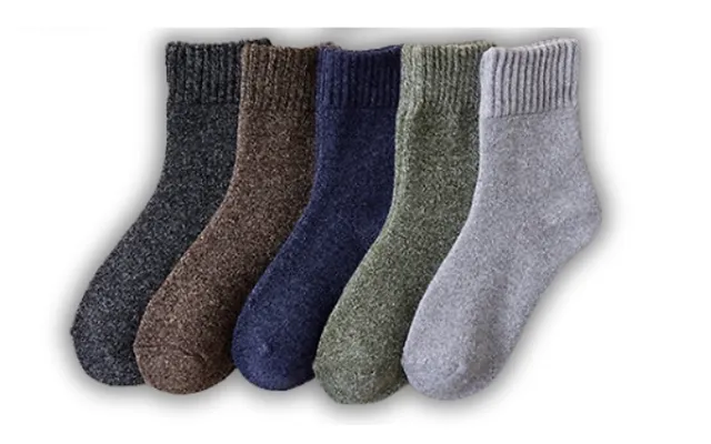 5 Or 10-pack Of Warm Wool Socks - 5 Colours product image