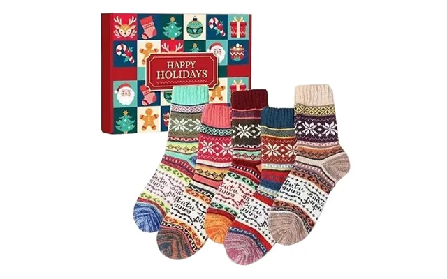 5 Pairs Of Warm Festive Socks product image