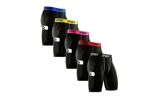5-pack Men's Extra Long Sports Boxer Briefs - 6 Colours & 5 Sizes product image