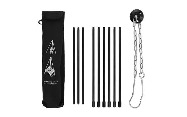 5-section Outdoor Campfire Pot Tripod - 2 Colours