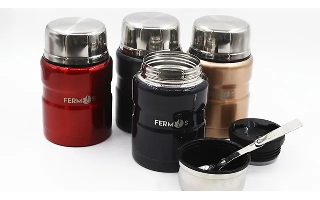 500ml Stainless Steel Thermal Mug With Folding Spoon - 4 Colours