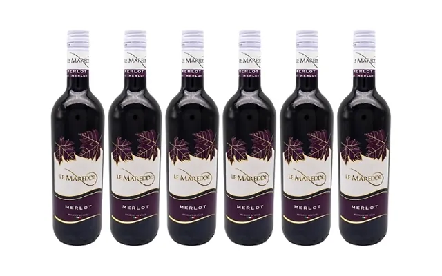 6 Bottles Of Le Maredde Merlot From Puglia