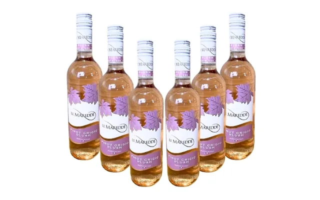 6 Bottles Of Le Maredde Pinot Grigio Blush - 12% Vol