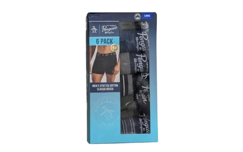 6-pack Men's Original Penguin Boxer Trunks - 3 Sizes