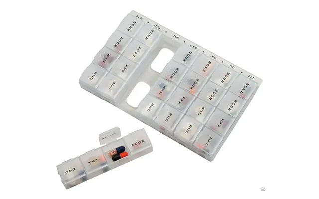 7-day 28-compartment Pill & Supplement Organiser - 1 Or 2 product image