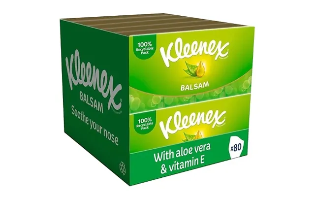 80-pack Of Balsam Aloe Vera & Vitamin E Kleenex Tissues