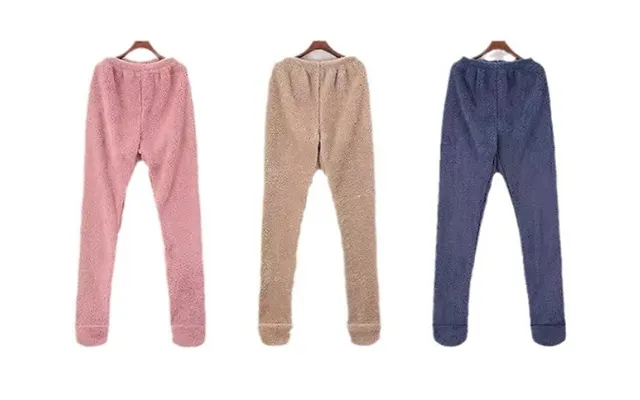 Adult Fluffy Fleece Footed Pyjama Bottoms - 3 Colours & 5 Sizes product image