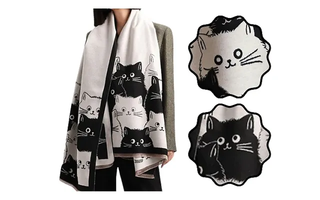 Cat-patterned Ultra-soft Scarf - 8 Colours product image