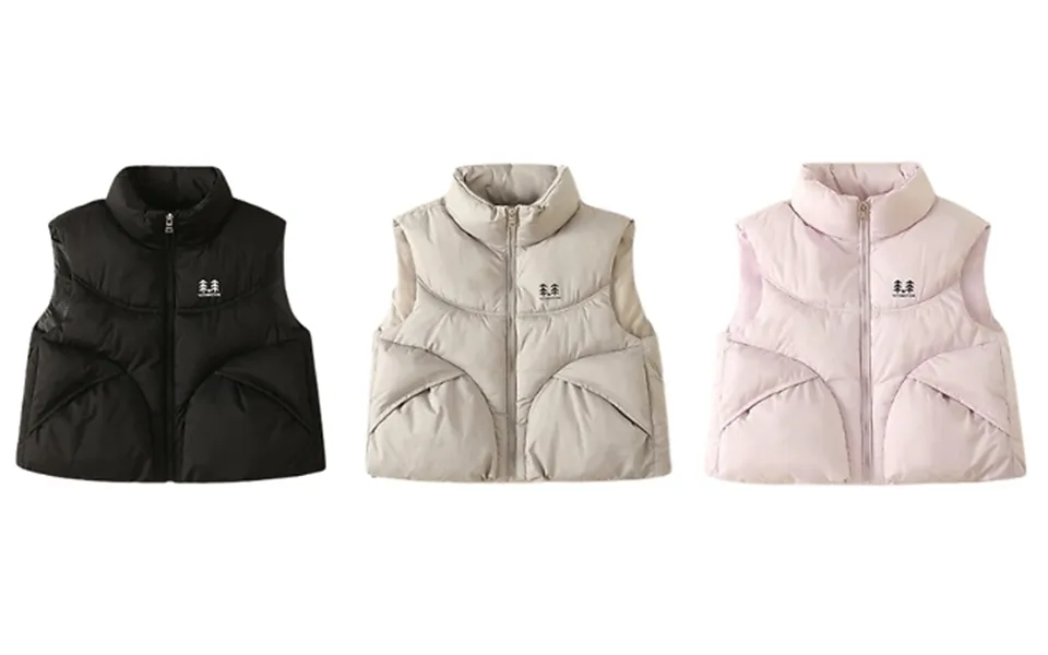 Children's Thick Down Cotton Puffer Vest - 3 Colours, 5 Sizes
